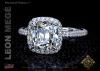 True Antique™Cushion Cut Halo Ring By Leon Megé True Antique™Cushion Cut Halo Ring By Leon Megé